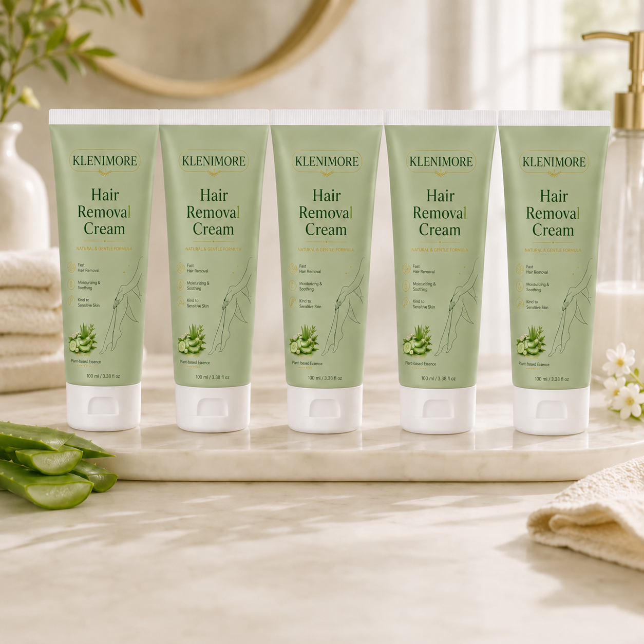 KLENIMORE | Painless Depilatory Cream – No Razor Bumps, No Harsh Odor
