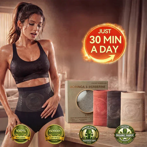 🏆 Ends Today: 50% Off! 💦🍕 KLENIMORE™ Moringa & Berberine 4-in-1 Micro-Particle Shaping Shorts 🎖️