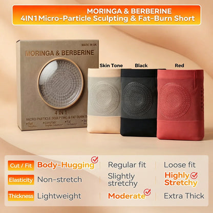 🏆 Ends Today: 50% Off! 💦🍕 KLENIMORE™ Moringa & Berberine 4-in-1 Micro-Particle Shaping Shorts 🎖️