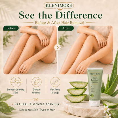 KLENIMORE | Painless Depilatory Cream – No Razor Bumps, No Harsh Odor