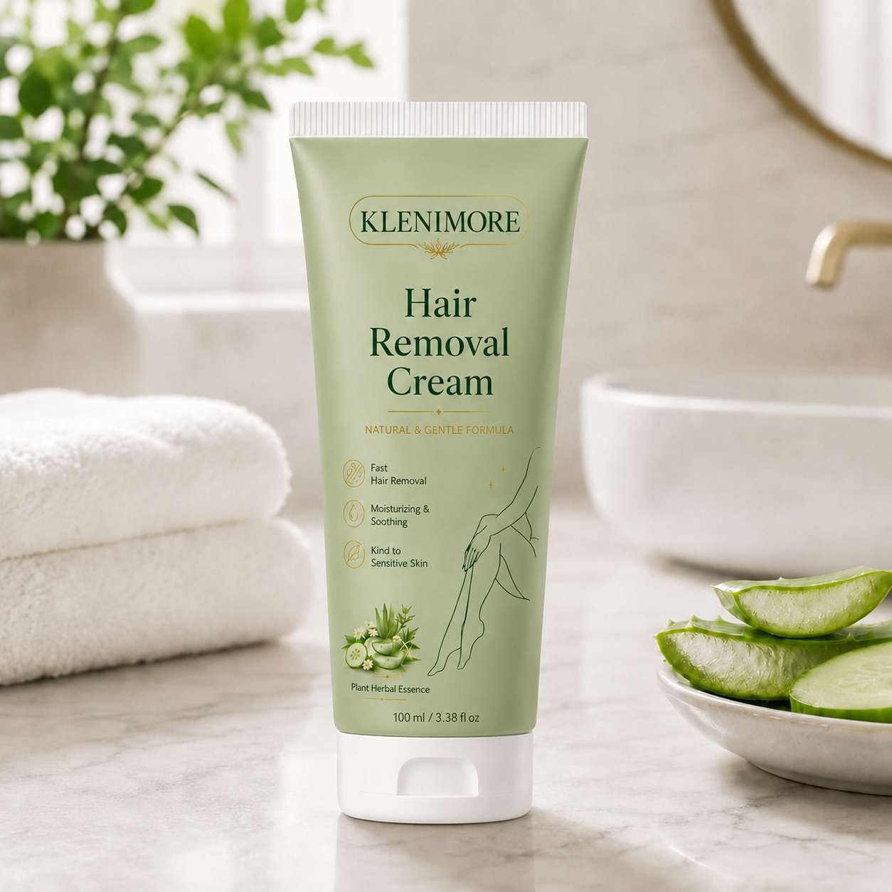 KLENIMORE | Painless Depilatory Cream – No Razor Bumps, No Harsh Odor