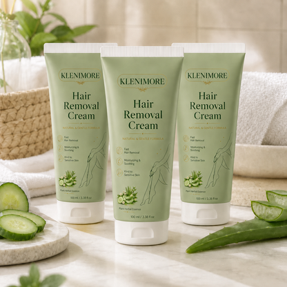 KLENIMORE | Painless Depilatory Cream – No Razor Bumps, No Harsh Odor